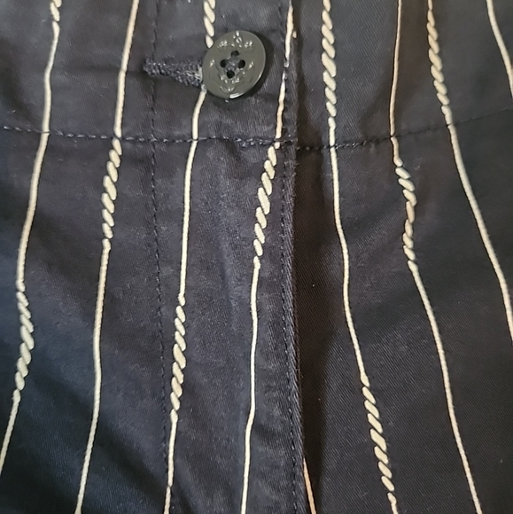 Nautica Mid Rise Twill Womens Navy  Shorts  10 - Picture 11 of 12